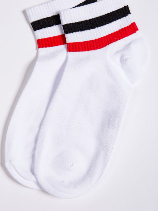 Шкарпетки білі в смужку | 5953785