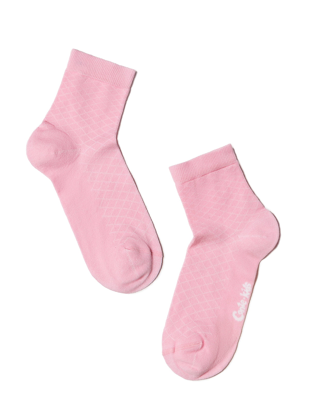 Носки светло-розовые в ромбы | 2625067