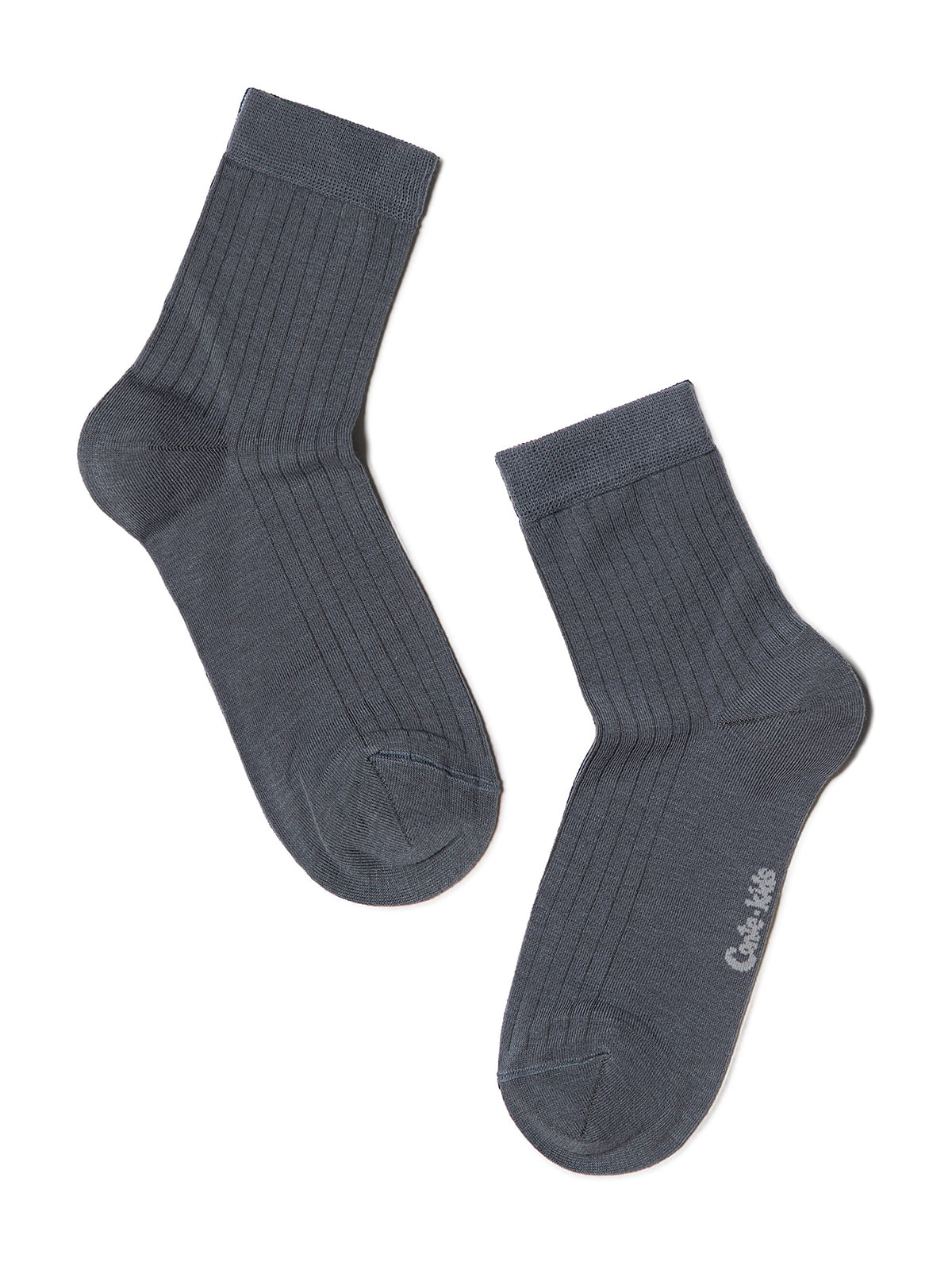 Шкарпетки темно-сірі в смужку | 2625082