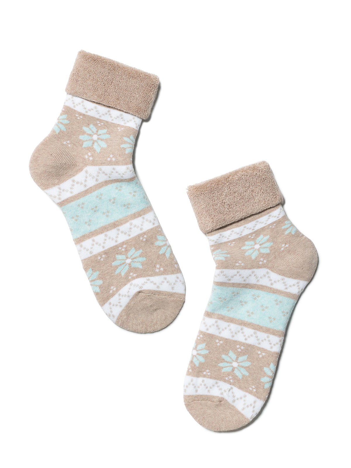 Шкарпетки бежеві махрові | 3750321