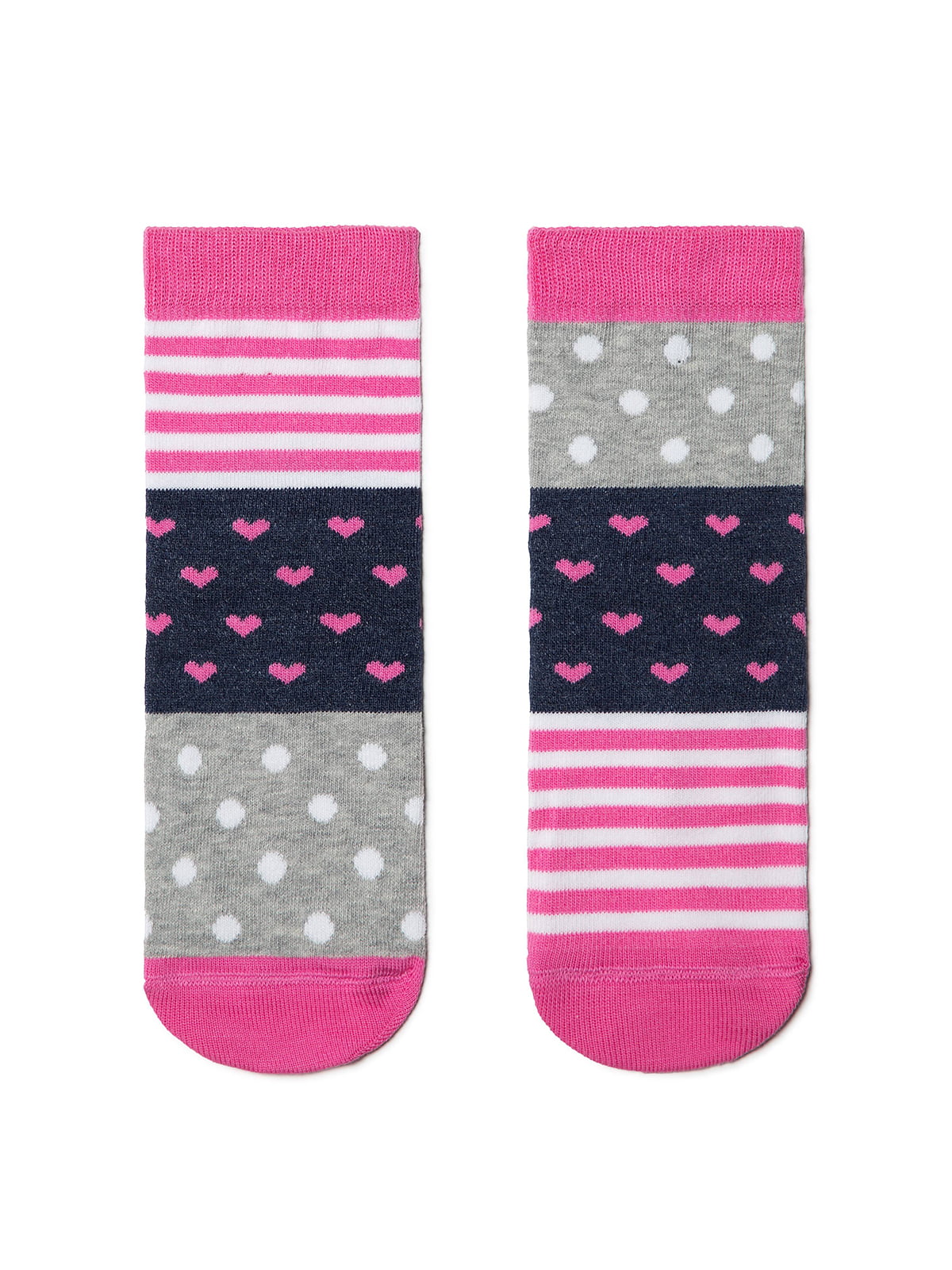 Шкарпетки сіро-рожеві | 3750393