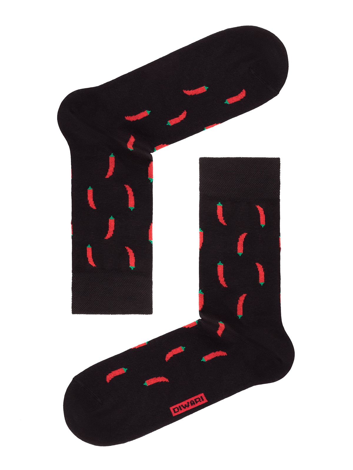 Шкарпетки чорні з малюнком | 4366586