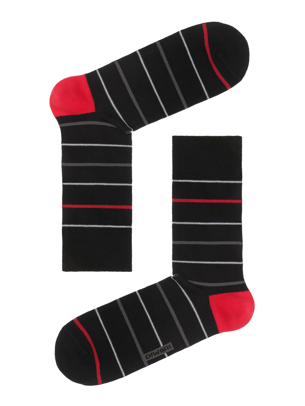Шкарпетки чорні в смужку | 4451197