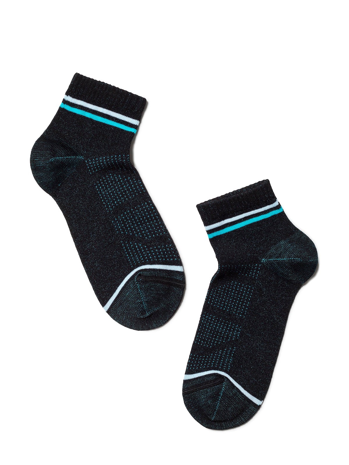 Шкарпетки спортивні чорні з логотипом | 5673054