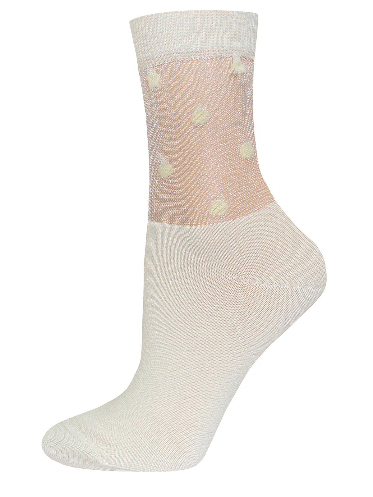 Шкарпетки білі в горошок | 5698677