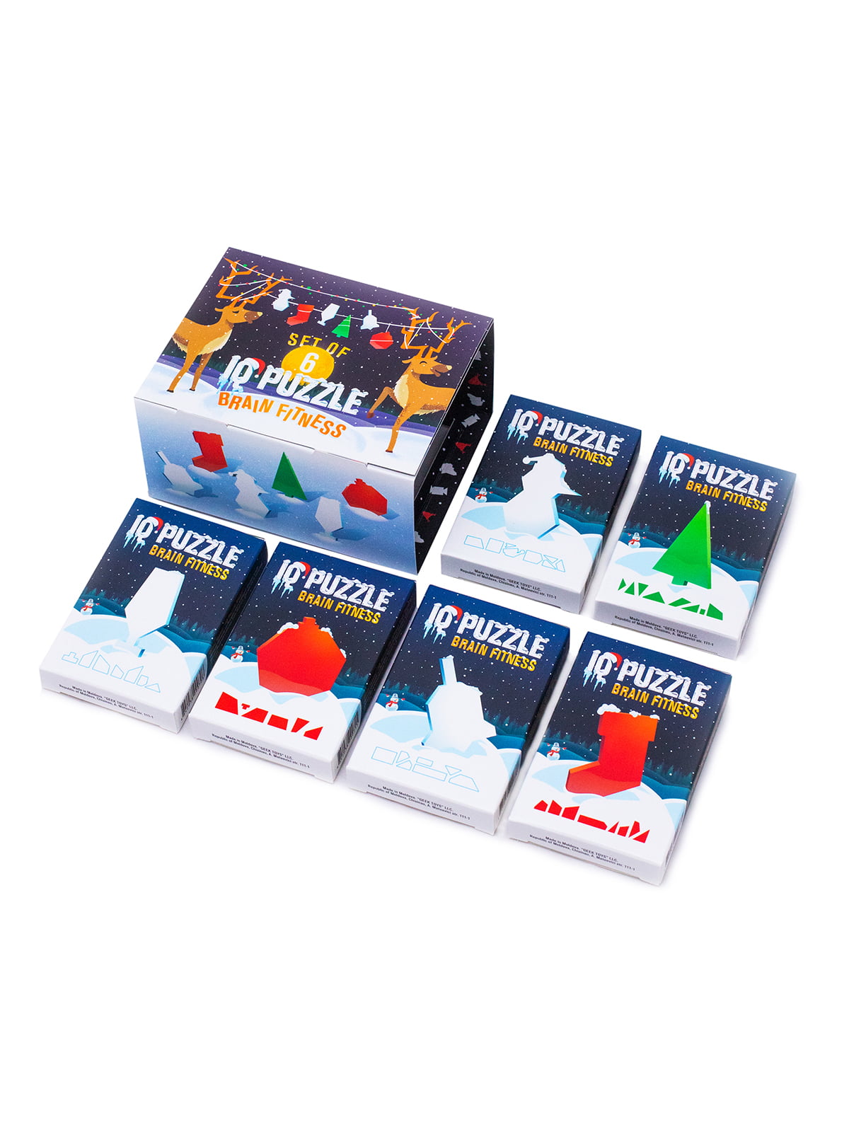Набір головоломок IQ-PUZZLE “Зимовий комплект №2” (6 шт.) | 5965646