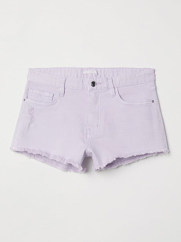Шорты светло-фиолетовые джинсовые | 5967388