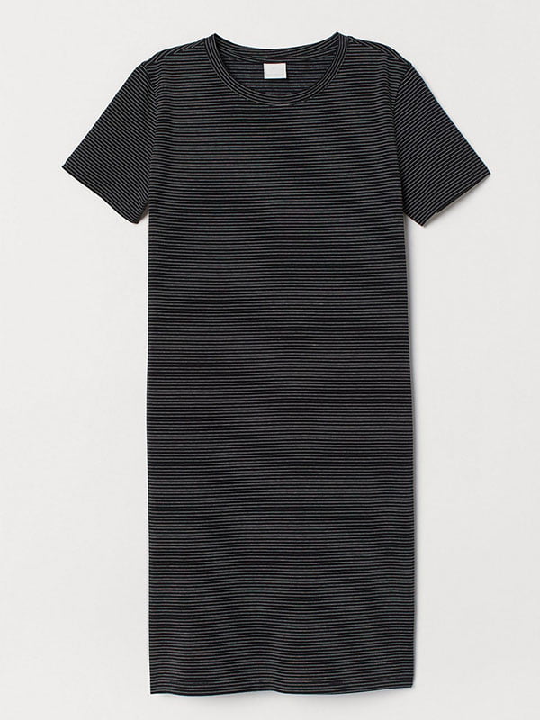 Платье-футболка черное | 5983907