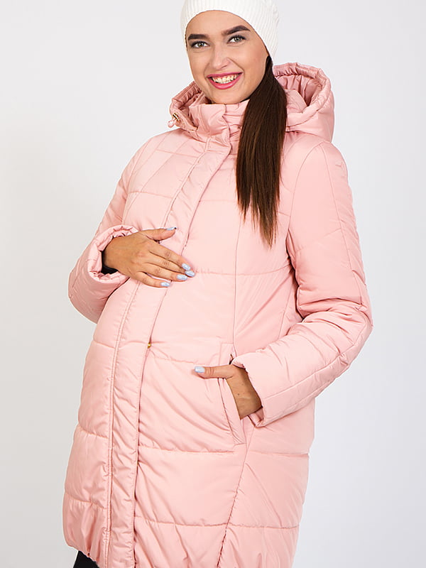 Куртка для вагітних пудрового кольору | 5987204