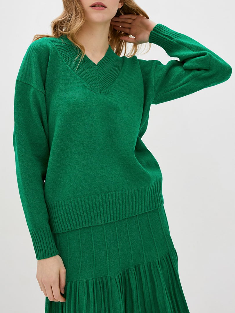Пуловер зеленый | 5988920