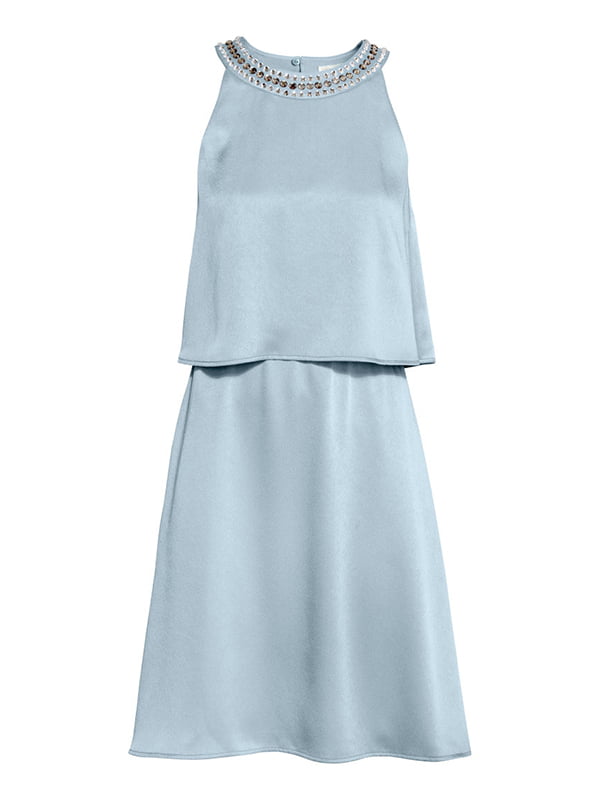 Сукня А-силуету блакитна | 5925964