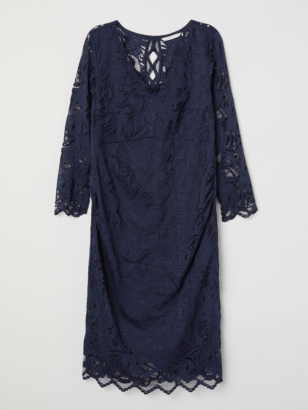 Сукня-футляр для вагітних темно-синя | 5926227