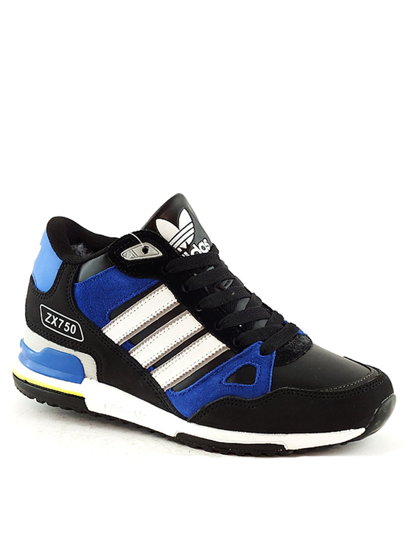 Кроссовки Adidas черно-синие (реплика) | 5991045