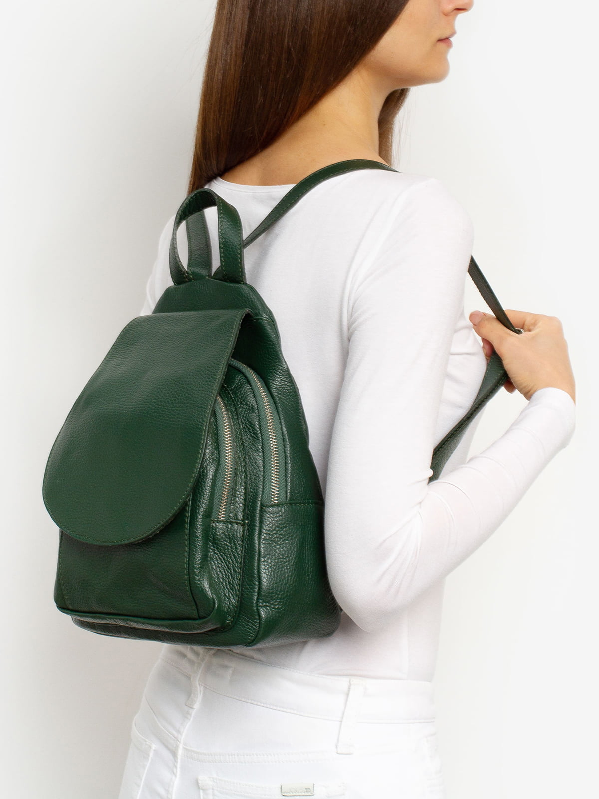 Рюкзак темно-зелений | 6010760