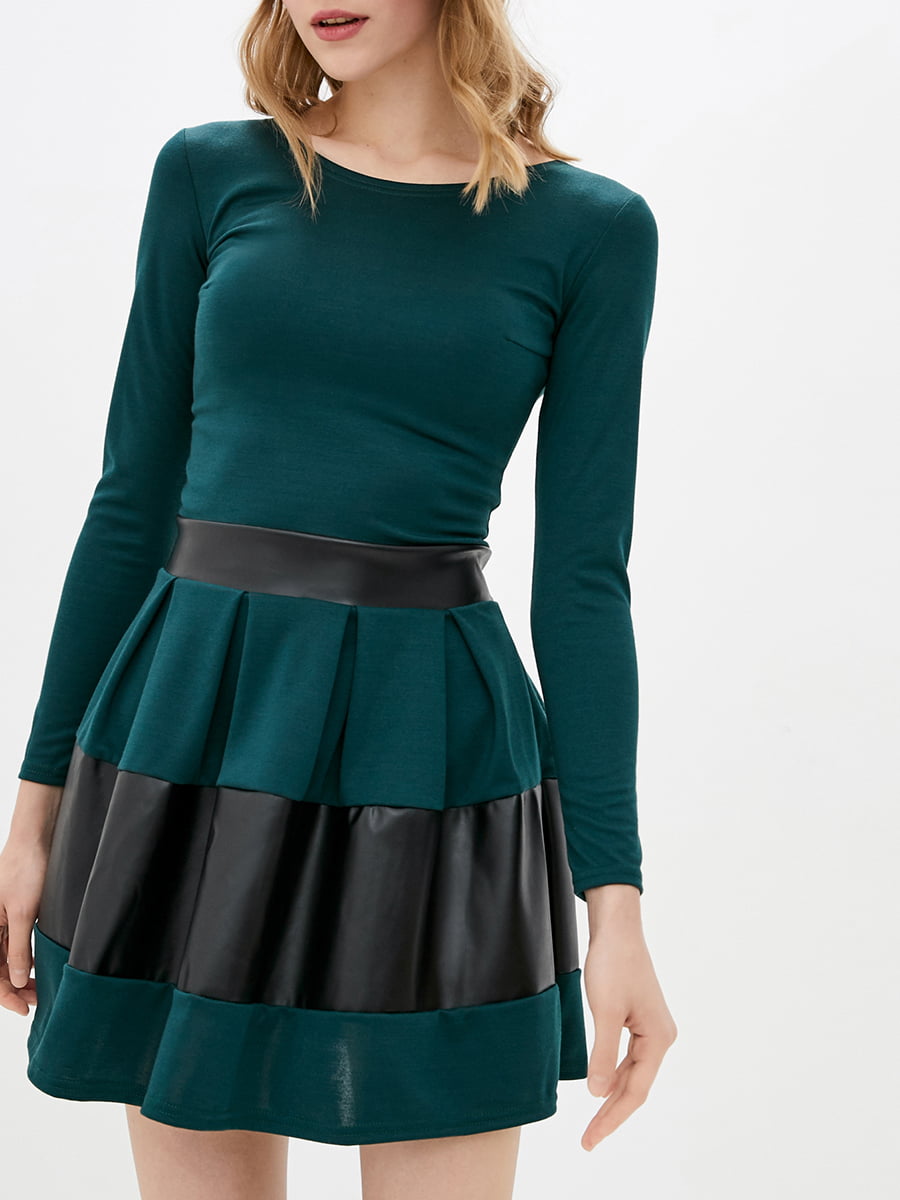 Сукня А-силуету зелена | 6010785