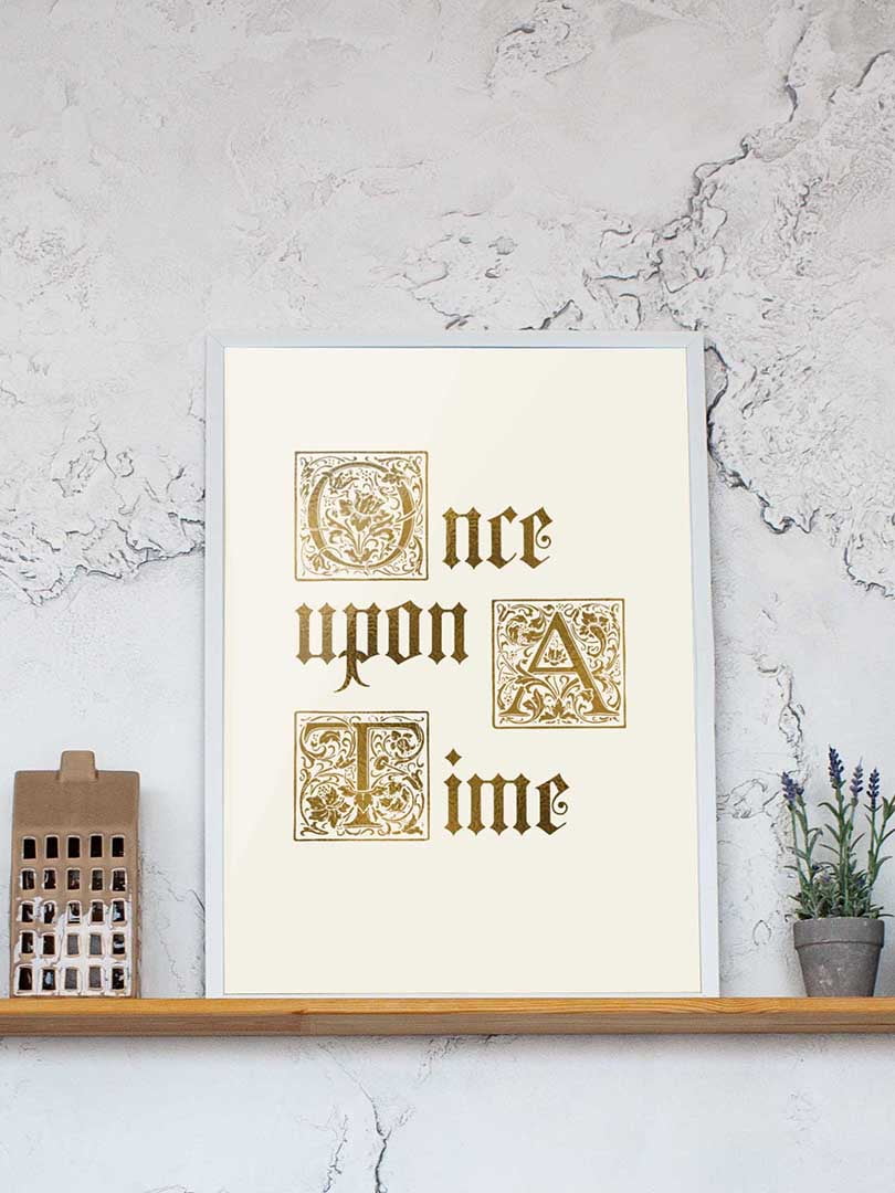 Постер А3 фольгований «Once upon a time» | 6013987