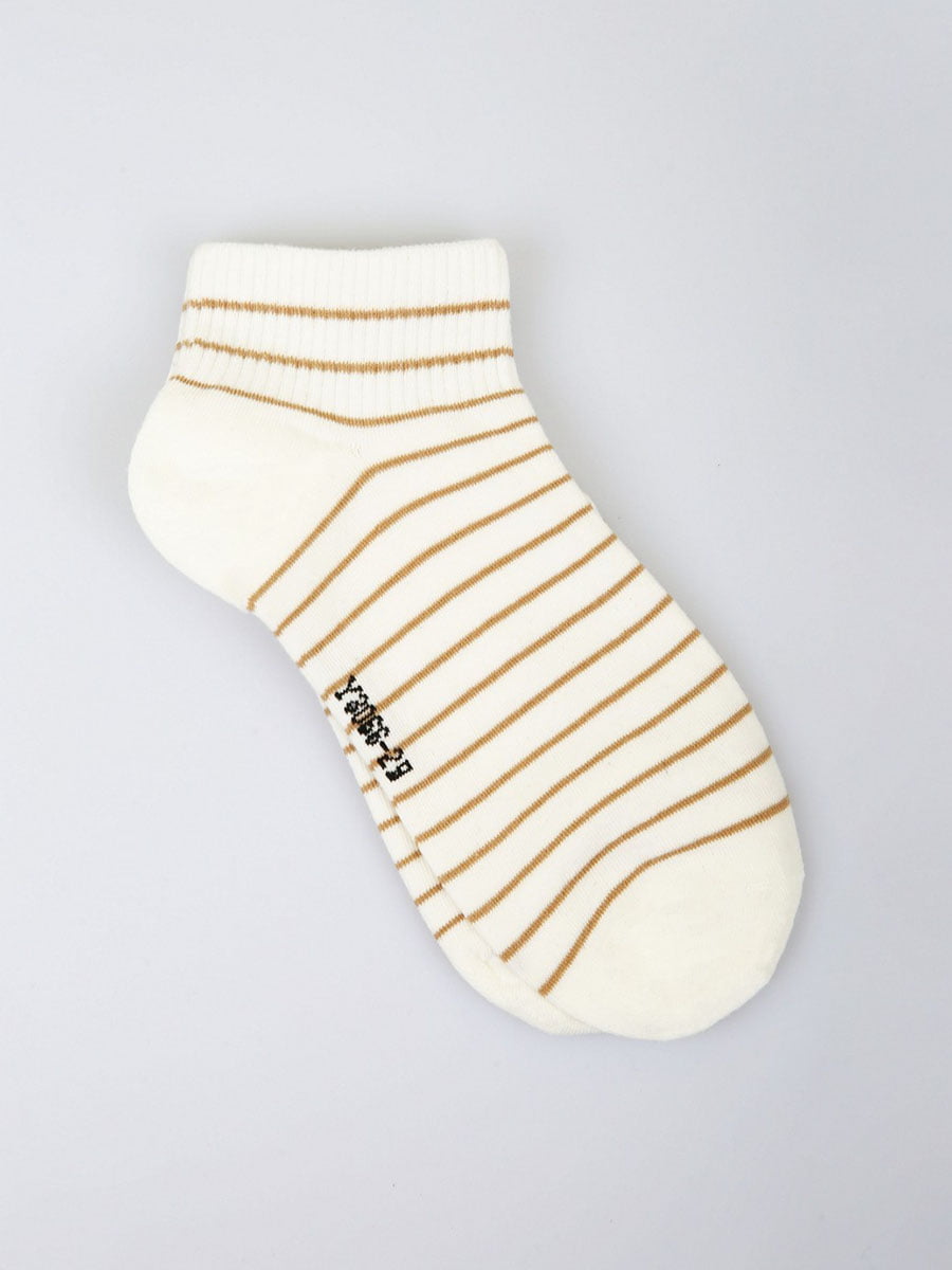 Шкарпетки короткі білі в смужку | 5927929