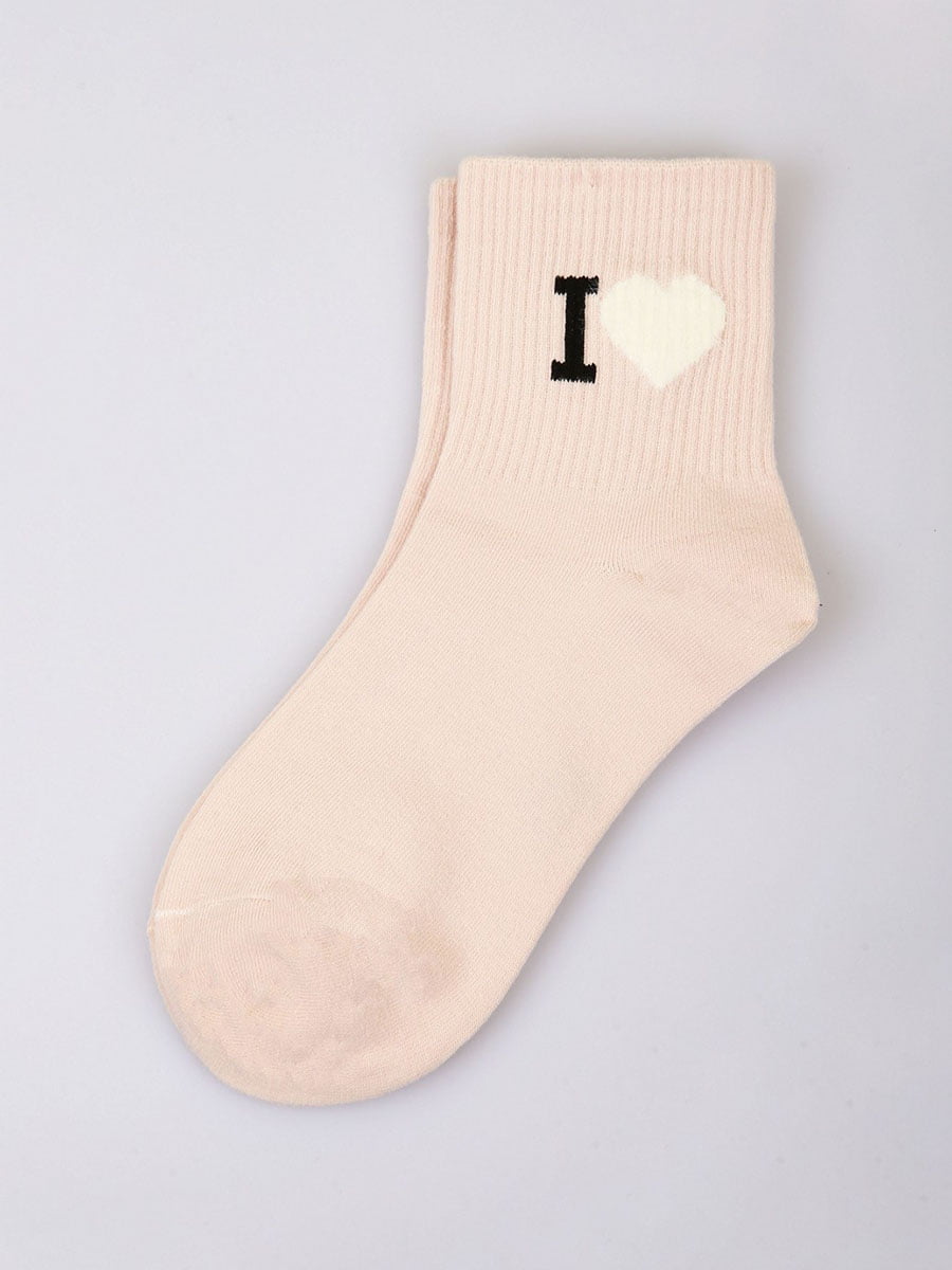 Шкарпетки світло-рожеві з малюнком | 5928050