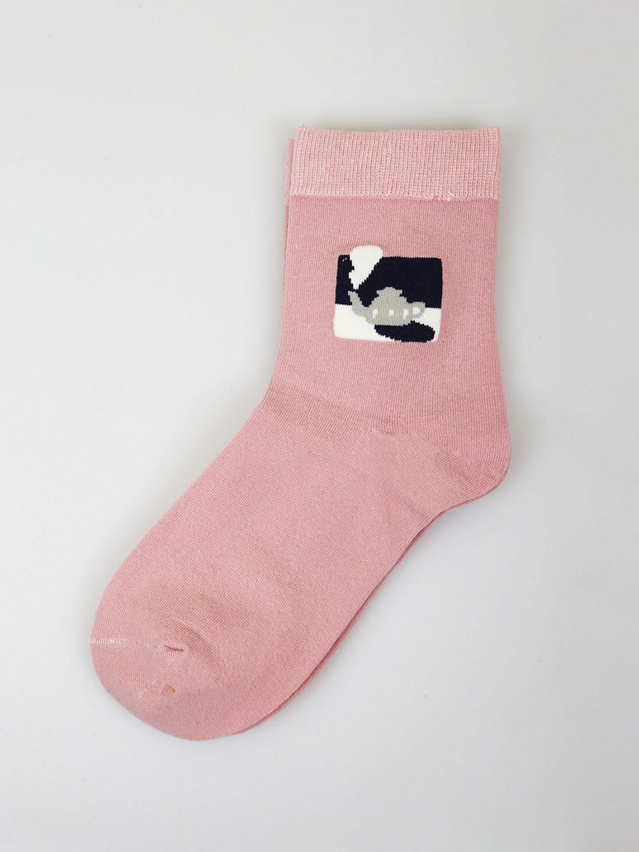 Шкарпетки рожеві з малюнком | 5928058