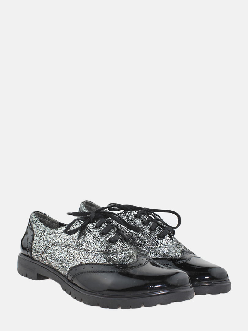 Туфлі чорно-сріблясті | 6025189