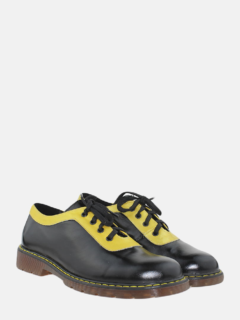 Туфлі чорно-жовті | 6025201