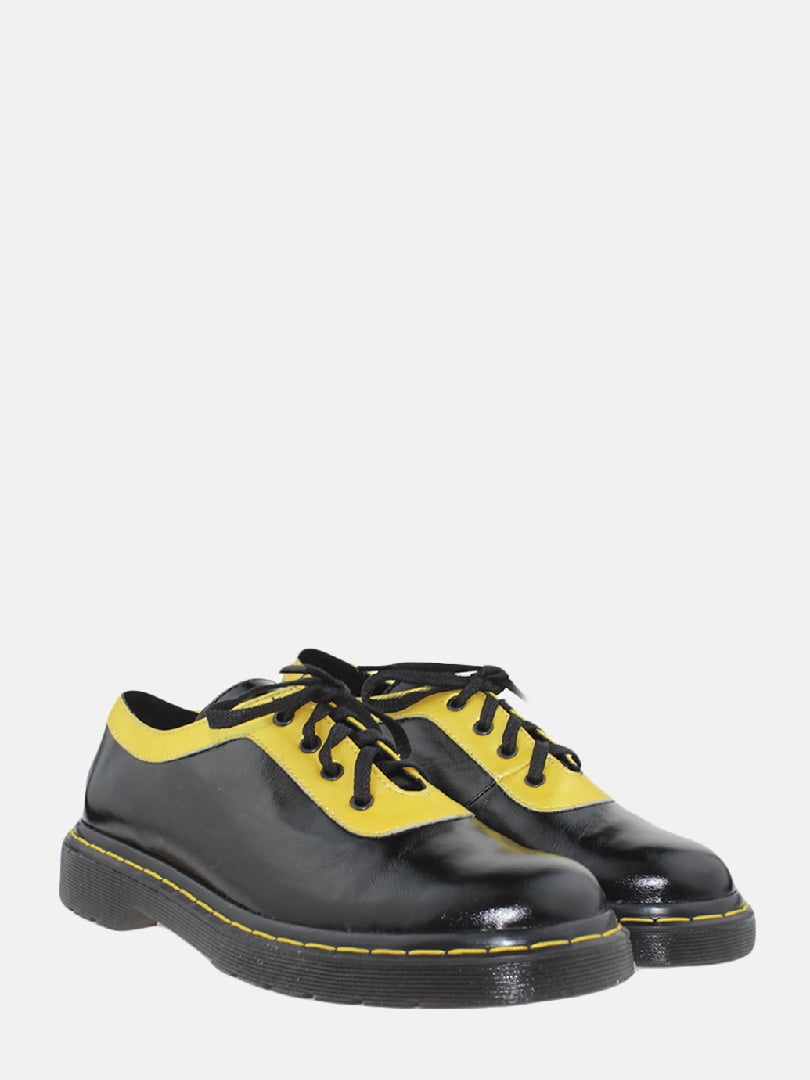 Туфлі чорно-жовті | 6025203