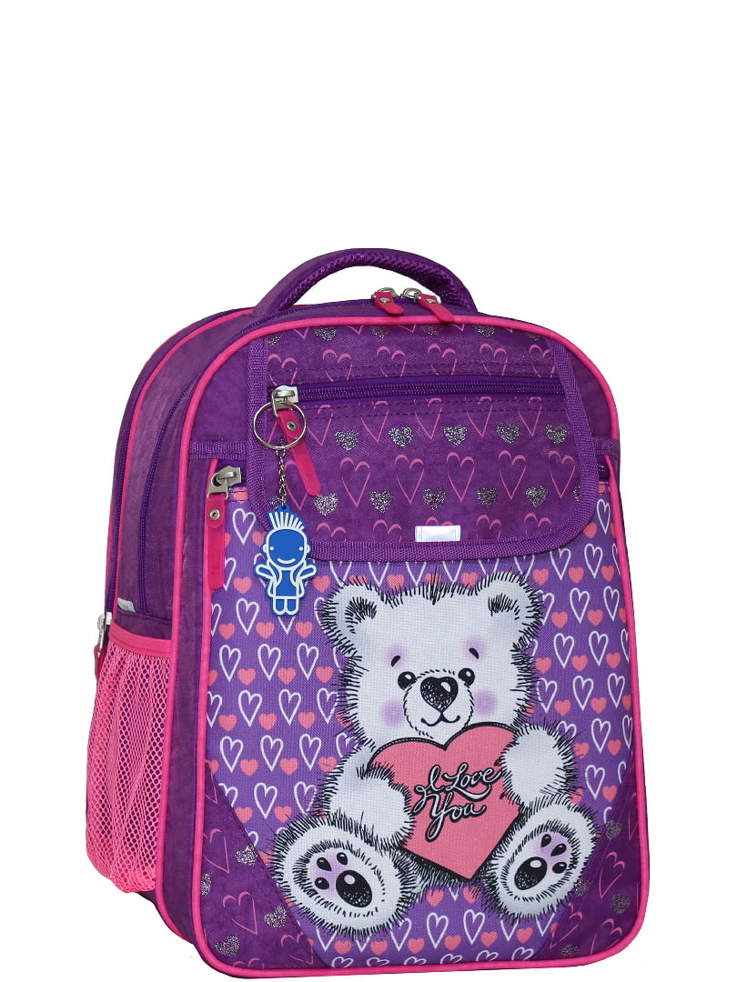 Рюкзак фіолетовий з принтом | 6034160