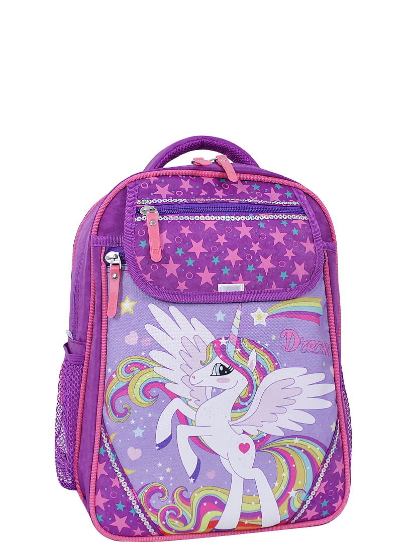 Рюкзак фіолетовий з принтом | 6034763