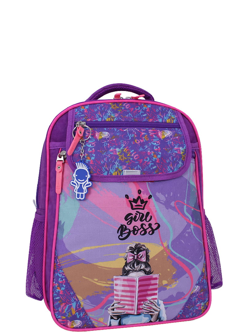Рюкзак фиолетовый с принтом | 6035204