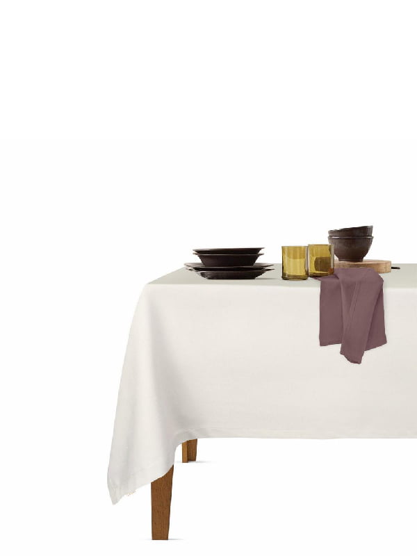 Набор столовый: скатерть (140х180 см) и салфетки (35х35 см, 4 шт.) Milk/Chocolate | 6036120