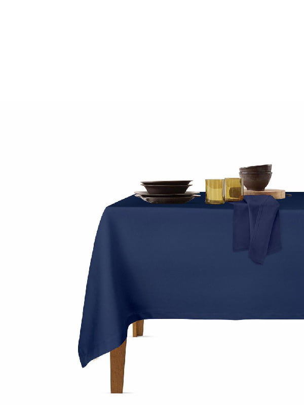 Набор столовый: скатерть (140х180 см) и салфетки (35х35 см, 4 шт.) DarkBlue | 6036139