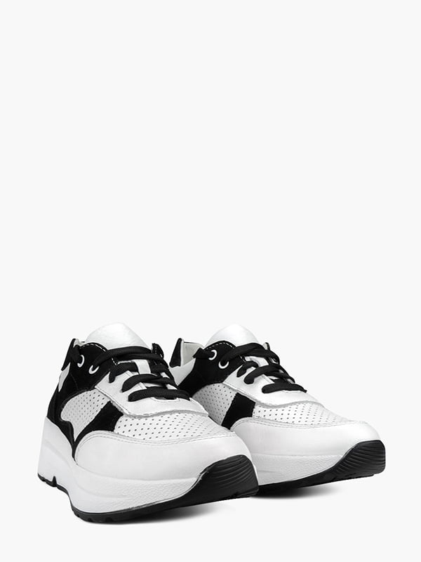 Кросівки біло-чорні | 6041201