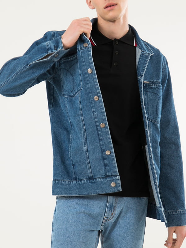 Куртка синя джинсова | 6048159