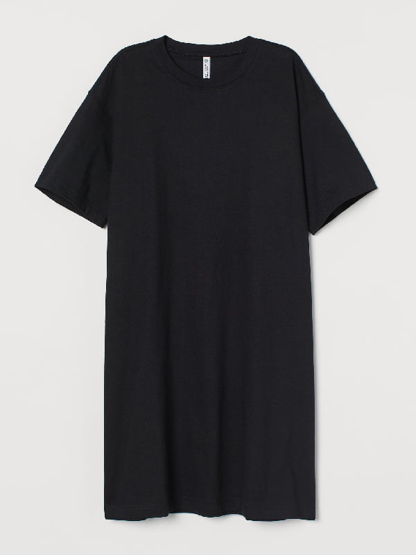 Платье-футболка черное | 6068385