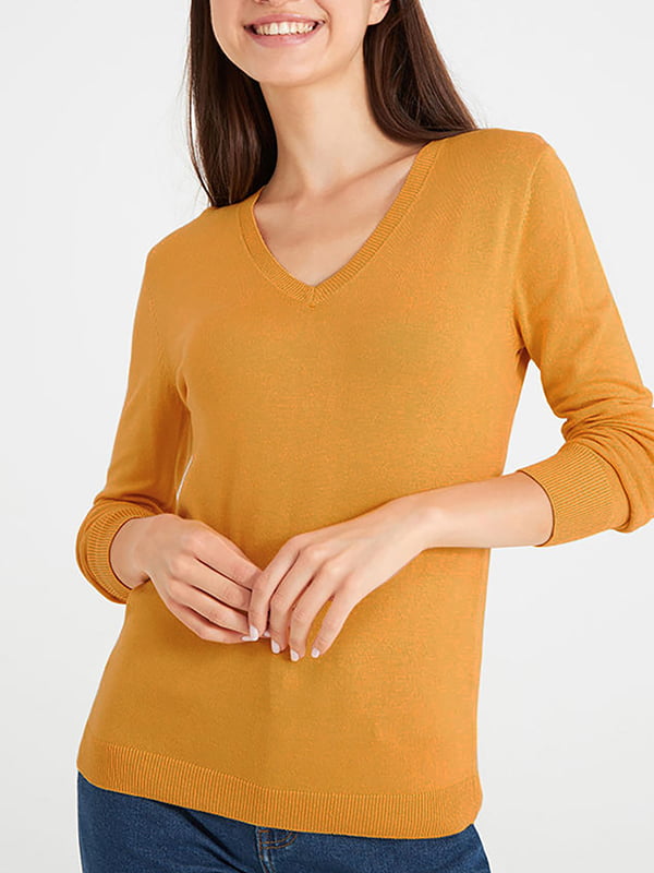 Пуловер горчичнего цвета | 5958900