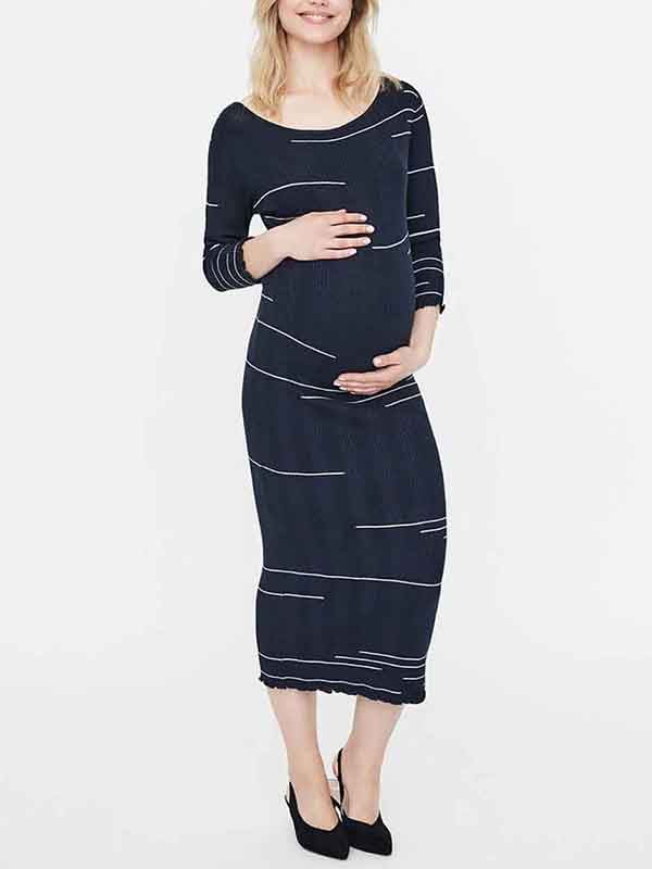 Сукня для вагітних темно-синя | 6074871