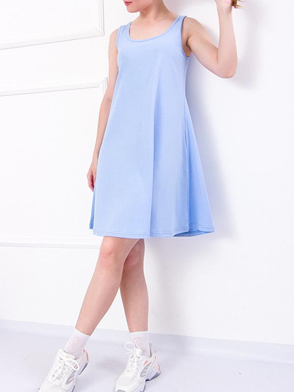 Сукня А-силуету блакитна | 6077100