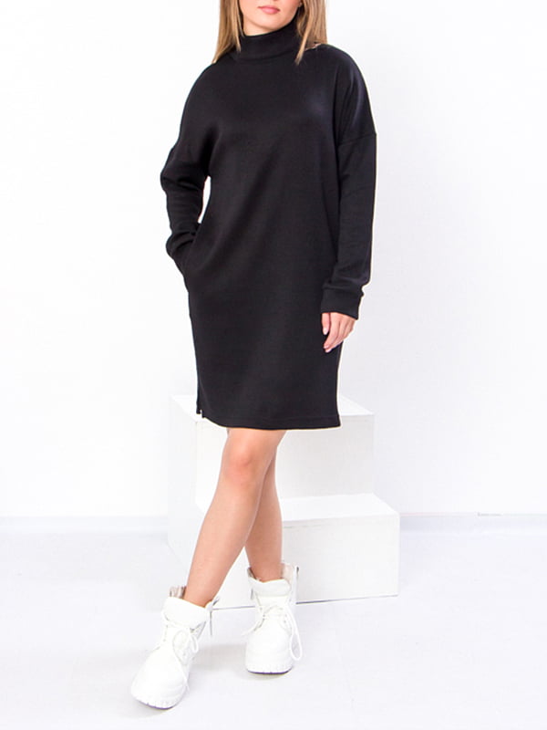 Платье-свитер черное | 6078916