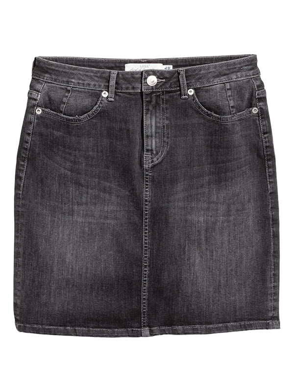 Юбка джинсовая темно-серая | 6017642