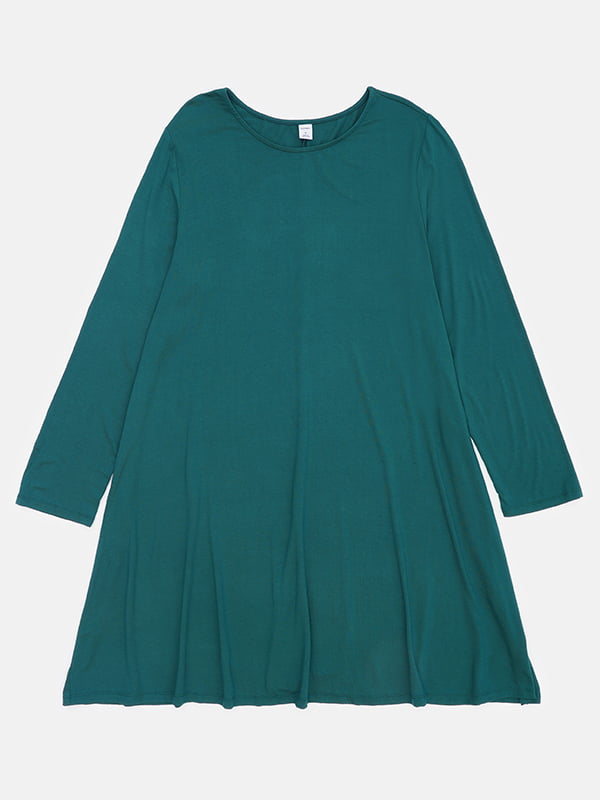 Платье А-силуэта зеленое | 6079267