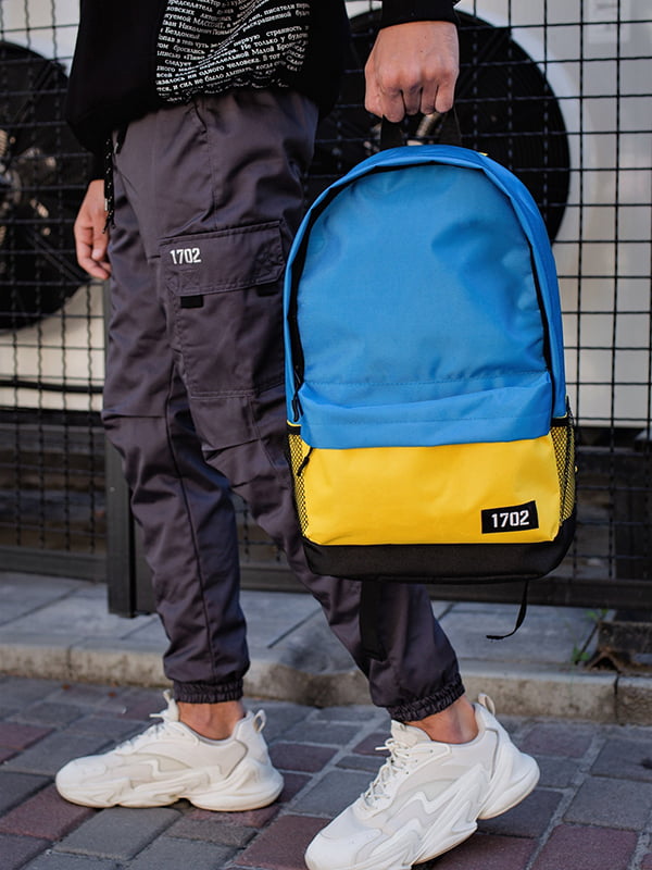 Рюкзак блакитно-жовтий | 6095036