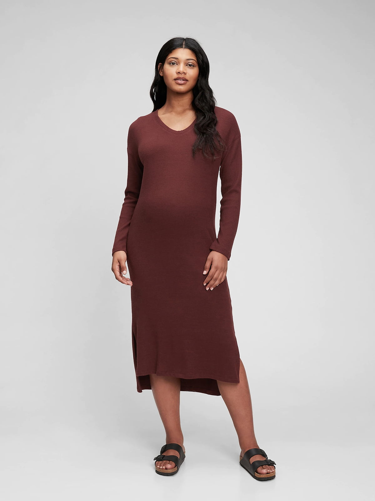 Сукня для вагітних бордова | 6095182