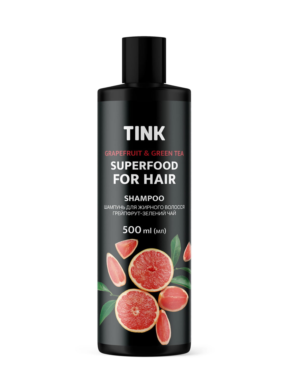 Шампунь для жирного волосся Грейпфрут-Зелений чай Tink (500 мл) | 6101701