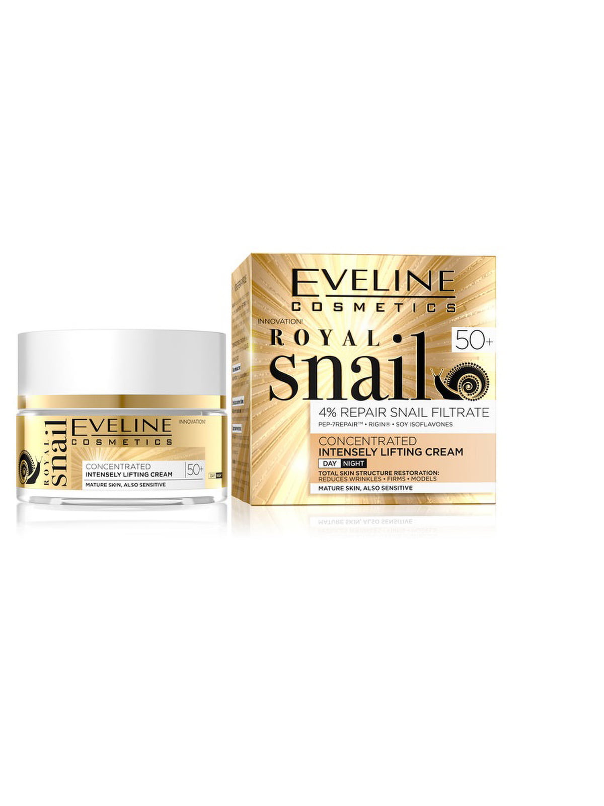 Крем-концентрат интенсивный лифтинг для всех типов кожи 50+ Royal Snail Eveline (50 мл) | 6101958