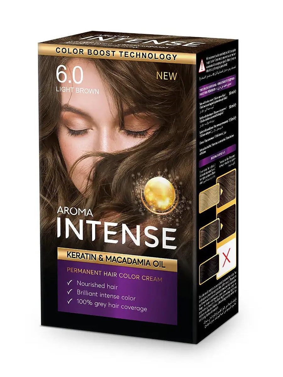 Фарба для волосся Aroma Intense 6.0 світло-коричневий | 6104914