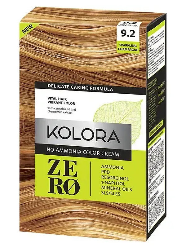 Краска для волос Kolora Zero — 9.2 Игристое Шампанское | 6104937