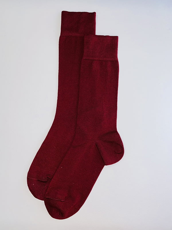 Шкарпетки бордові | 6115694