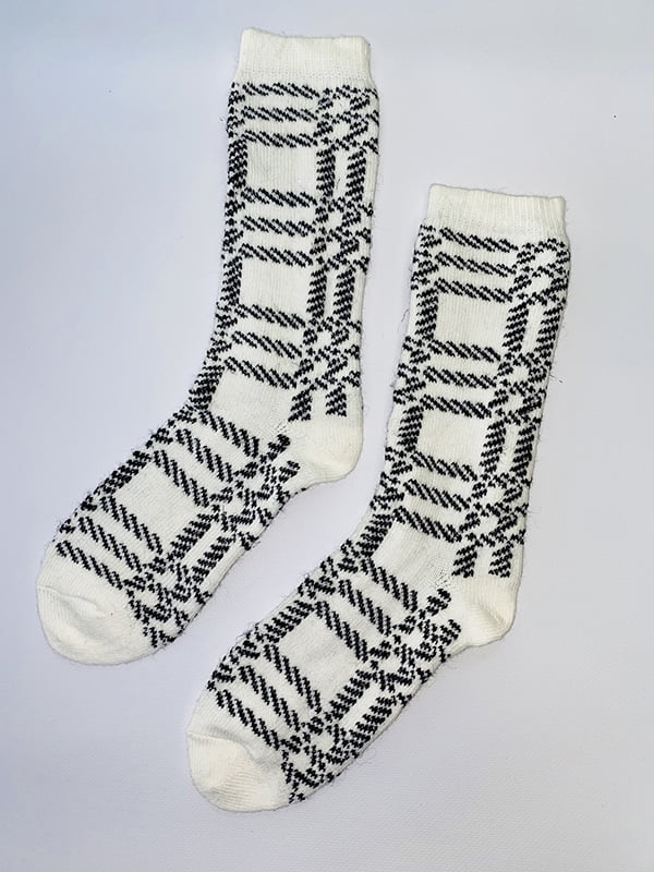 Шкарпетки біло-чорні | 6115708