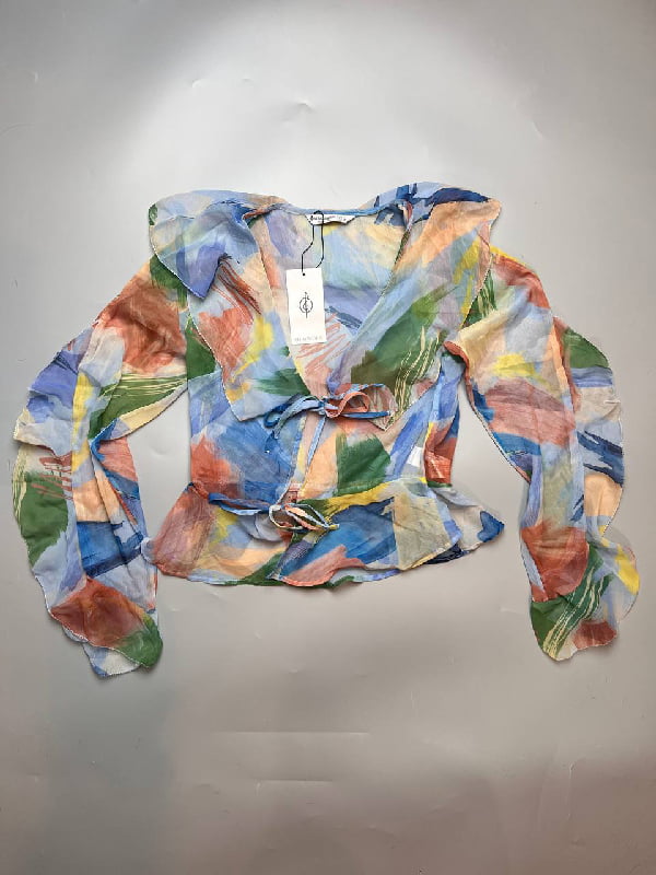 Блуза абстрактной расцветки | 6117834