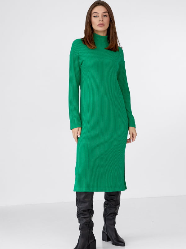 Сукня-светр зелена | 6122236